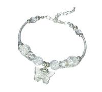 EXQIOUR Exquisite Alloy Accessory Distinctive Beaded Charm with Butterfly Embellishments for Trendsetters Comfortable