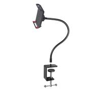 EXQIOUR Flexible Modifiable Phone Panel Stand Flexible Arm with Turn Metal Grip Base Accommodates Four Point Seven 11 Foot Screens Multiple Length Picks Sturdy Metal Tablet Holder