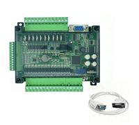EXQIOUR FX3U 24MT PLC Controller 14 Input 10 Transistor Output DC24V, Ladder Programming HMIs Connectivity for Industrial Machinery Programmable Logics Controller
