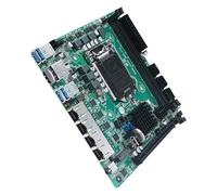 EXQIOUR ITX Board for 8th 9th Gen CPU 8 4x2.5Gb Ethernet PCIe X16 Double NVMe Memory for Data Backups Board
