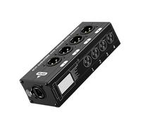 EXQIOUR Metal 4 3Pin Channel Auditory Balun Ethernet Adapter for Long Distances Extension in Event Indication Over Ethernet