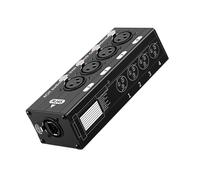 EXQIOUR Metal 4 3Pin Channel Auditory Balun Ethernet Adapter for Long Distances Extension in Event Indication Over Ethernet