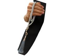 EXQIOUR Misbaha Artificial Pearls Prayer Beads 99 Beads for Spiritual Reflection and Cultural Event Gift Giving Supply Muslims Tasbih Dhikr Zikr Worry