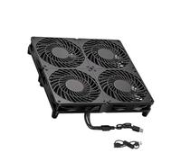 EXQIOUR Multi Purpose USB 12Cm Fan with Anti Vibrations Feet Suitable for Computer and Electronic Devices USB Cooling Fan