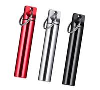 EXQIOUR Portable Aluminum Toothpick Case With Leakproof Design Multipurpose Metal Pills Container For Camping Office Travel Essential Black And White Aluminum Pills Case