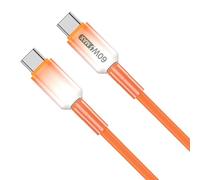 EXQIOUR Portable Type C to Type C Data Cable 60W Quick Charging Line Compatible for Phones Laptops Tablets USB Data Cord for Laptop