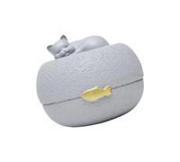 EXQIOUR Resin Pet Urn for Ashes Dog Cats Memorial Keepsakes Box with Secure Storage Compartment for Remembrances Ashes Storage