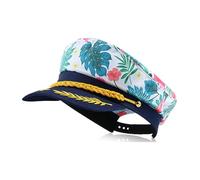 EXQIOUR Roleplay Captain Hat For Adult Cosplay Yacht Party Uniform Marine For Theme Stage Props Dress Up Headwear Hat