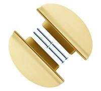 EXQIOUR Strong Antique Bronze Cupboard Handles Semi Circular Drawer Pulls Simple Installs for Wardrobe Dresser Kitchen Antique Metal Handles