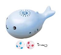 EXQIOUR Sturdy Electric Whale Floating Cats Toy Round Interactives Playing for Cats and Kittens with Long Time Use Battery Electric Moving Toy