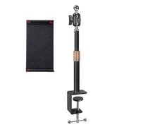 EXQIOUR Tablets Clip Phone Holder Heavy Duty Clamp for 4.5-11Inch Device Tablets Stand with 360Rotation MultiAngle Adjustable Phone Stand