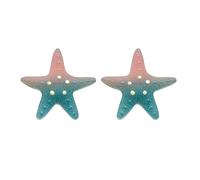 EXQIOUR Unique Oceans Headphone Decoration Glossy Gradients Starfishes Charm Comfortable Wear for Work and Travel Headphone Charm for Girls