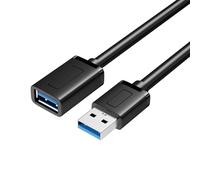 EXQIOUR USB Extension Cable USB3.0 Extension Cable USB Male to Female Extender 5Gbps Fast Speed Data Transfer for Flat Extender Cord for Keyboard Laptop Accessories