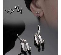 EXQST Detachable Dual Stud Earrings,Vintage Fashion Punk Earring,Simple Hook Detachable Earrings,2023 Hip-Hop Trend Detachable Dual Purpose