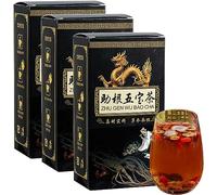 EXQST Ginseng Five Treasures Tea Kidney Tea,Zhu Gen Wu Bao Cha,Men’S Essentials Kidney Tea,Liver And Kidney Care Tea,Tonify Kidney And Qi