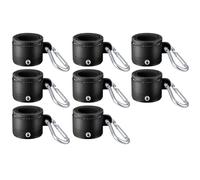 Exqufood 8-Piece Plastic Flagpole Rings with Bearings, 360 Degree Rotation, Anti-Wrap Flag Attachment Ring for 0.76-1.0 Flagpole, A