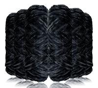 Exquilnova 6 Pack Chunky Yarn for Hand Knitting,Multiple Colors Chenille Yarn for Knitting & Crochet,Soft Chunky Wool for Blankets,Cushion,Scarves,Pet Beds,Bags,Hats,Sweaters(Black)