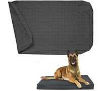 Exquilnova Waterproof Dog Bed Cover,Washable & Removable Dog Mattress Cover With Zipper,Dogs Bed Covers Only for Small/Medium/Large/XL Dog Bed,Bed Covers for Dogs,Cats(Black,M)