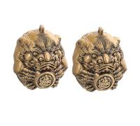 EXQUIMEUBLE 1 Pair Brass Baoding Balls for Hand Therapy Exercise Pi Yao for Muscle Training Portable Chinese Hand Exercise Balls for Finger Dexterity and Strength Office Travel