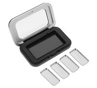 EXQUIMEUBLE 1 Set Magnetic Makeup Organizer Small Refillable Eyeshadow Storage Box with Highlighter Tray Compact Palette for Travel Durable and Iron Construction for Social Gatherings and