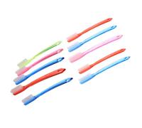 EXQUIMEUBLE 10-Pack Hard Toothbrushes for Adults Large Head Mixed Color Lightweight Travel Manual Cleaning Tools