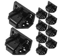 EXQUIMEUBLE 10 Pcs Plastic Transducer Mount Brackets for Roman Columns and Solid Wood Boards Easy Installation and Multi Functional Design, Mounting Plate for Model Transducers in Black