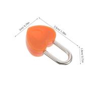 EXQUIMEUBLE 10 Sets Heart Shaped Mini Padlocks with Keys for Halloween Party Decorations Locks for Diary Treasure Chest Jewelry Box Safe and Creative Box Accessories