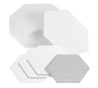 EXQUIMEUBLE 100 Pcs Hexagon Quilting Templates Sheet Coated Paper Lightweight White Hexagonal Patterned Paper for Sewing Creative Piecing Quilts