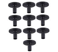EXQUIMEUBLE 10pcs Black Plastic Drum Cymbal Sleeves Soft Cymbal Stand Protectors for Drum Kit Accessories Percussion Instrument Replacement Parts