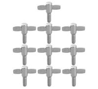EXQUIMEUBLE 10pcs M6x10mm Drum Set Screws Cymbal Fastener Accessories Top Wing Screws Hardware Fixing Kit for Drum Kit Percussion Mounting Hardware