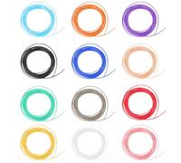 EXQUIMEUBLE 10pcs Pla Filament Refills for Printing Pens High Strength Low Shrinkage Printer Filament with Random Colors Fast Forming Heat Resistant Printing Materials Compatible Random Color