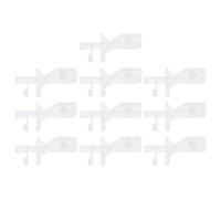 EXQUIMEUBLE 10Pcs Plastic Hidden Slot Valance Clips 1-7/8 Inch for Window Blinds with Grooved Back Blind Valance Replacement Clips for Curtain Accessories and Repair