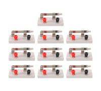 EXQUIMEUBLE 10pcs Single Pole Manual Circuit Switch for Educational Physics Equipment with Stable Operation and Insulated Shell, for Science Lessons and Stem Classroom Electrical