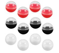 EXQUIMEUBLE 12 Pcs Clear Round Plastic Gumball Machine Capsules with Easy Open and Close Smooth Rim Perfect for Large Capacity Dispensing Holiday Events and Indoor Parties