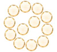 EXQUIMEUBLE 12pcs Acrylic Office Cards Clip with Stable Base for Photos and Menus, Retro Style Memo Clip Suitable for Weddings and Parties, Charming and Beautiful Desktop Decor