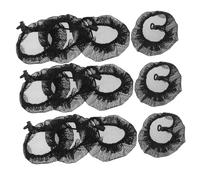EXQUIMEUBLE 12pcs High Elasticity Invisible Hair Nets for Women Secure Bun Holders for Dancers Ballet Drawstring Design Reusable Hair Accessories for Dance Daily Use