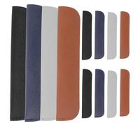 EXQUIMEUBLE 12pcs Leather Pen Sleeve Case for Fountain Pen High Grade Pu Leather with Elastic Band Easy to Use Suitable for Birthday Can Be Put into A Briefcase