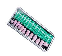 EXQUIMEUBLE 12pcs Nail Art Grinding Heads Set 2.35mm Quartz Polish Bits Compatible Nail Polishing Machine for Professional Manicure and Pedicure Tools