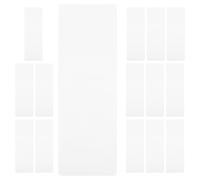 EXQUIMEUBLE 15pcs PVC Bookmark Sleeves Hanging Mark Pages Plastic Holders for Personal Use and DIY Crafting