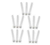 EXQUIMEUBLE 15pcs Transparent Storage Tubes with Screw Lids Clear Pe Test Tubes for Sneaker Organizers Portable and Practical Tie Organizers to Keep Laces Untangled
