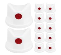 EXQUIMEUBLE 15pcs Universal Aerosol Spray Can Nozzle Caps with Waterproof Button and Fine Mist Nozzle, Pe Material Replacement Spray Paint Caps for Aerosol Bottles, for Creative Artwork