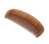 EXQUIMEUBLE 1Pc Portable Retro Verawood Hair Comb Carved Scalp Massage Tool for Thick Wavy Curly Hair Durable Natural Wood Design for