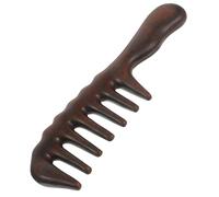 EXQUIMEUBLE 1pc Sandalwood Hair Detangling Comb Smooth Surface Deform Resistant Personal Massage Tool for Women for Home Travel Outdoor Use Natural Wood Wide Tooth Comb