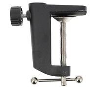 EXQUIMEUBLE 1Pc Table Clamp for Microphone Stand Desk Bracket Base for Boom Arm Compact and Durable Black Design for Secure Mounting Home Studio Use