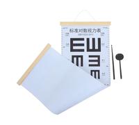EXQUIMEUBLE 1set Vision Test Chart for Adults and Comprehensive Eye Examination Wall Chart Myopia Detection User-Friendly Design for Home School and Clinic Use