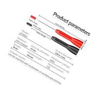 EXQUIMEUBLE 2 Pairs 2mm Stainless Steel Multimeter Detection Probes for Automotive Testing, Cat Ii 600v/10a Back Probe Kit Compatible with Fluke Leads, Non-destructive Electrical Test Tool