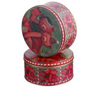 EXQUIMEUBLE 2 Pcs Iron Biscuit Boxes for Chocolate and Cookie Storage, Portable Candy Container with Simple Design and Fine Workmanship, Not Easy to Wear and Tear, for Wrapping and Sweet