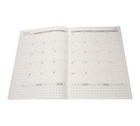 EXQUIMEUBLE 2023 A4 Large Monthly Planner Notebook Portable Time Management Schedule Book Yellow Apricot Cover Planning Handbook for Study and Office Use