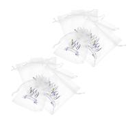 EXQUIMEUBLE 20pcs Empty Mesh Sachet Bags Drawstring Multi-use Lavender Storage Pouches for Organizing Herbs Spices and Crafts Fine Detail Design for Versatile Use