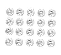 EXQUIMEUBLE 20pcs Mirror Balls Glass Mirror Balls for Wedding Party Decorations Cake Embellishment